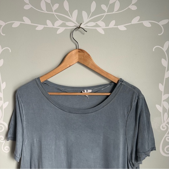 Gray-Blue Washed-Out Cable & Gauge Shirt in Size US XL - Picture 2 of 8